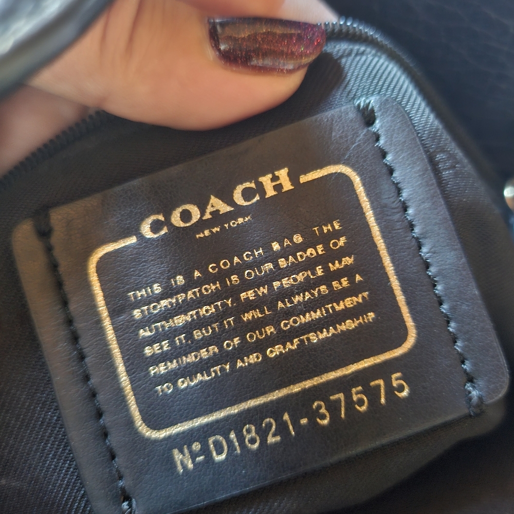 Coach Black Leather Mercel Satchel - Picture 4 of 5